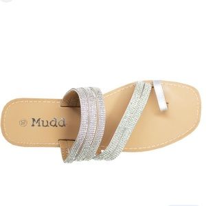 Mudd Women's Rhinestone Embellished Strappy Sandal